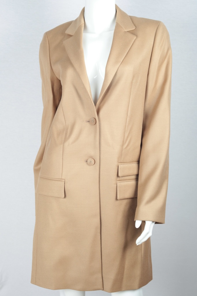Hugo Boss Damen Mantel Wollmantel 36 s camel Jacke beige Schurwolle eBay