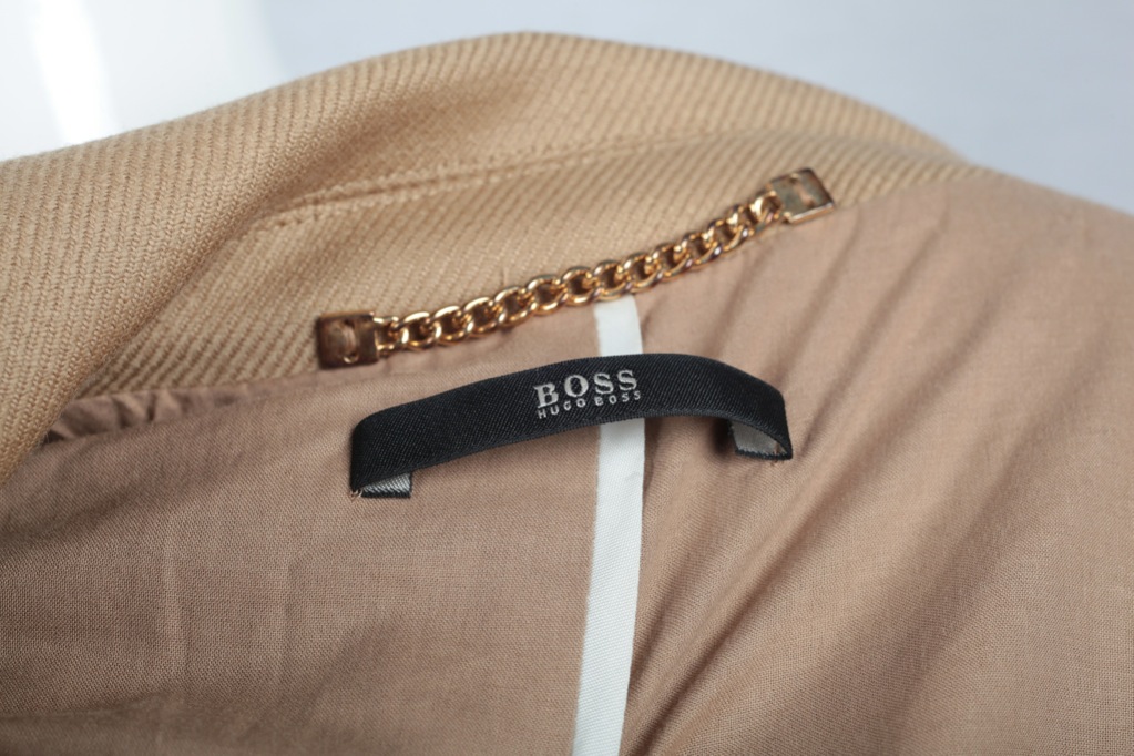 Hugo Boss Damen Mantel Wollmantel 36 s camel Jacke beige Schurwolle eBay